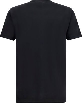 Dolce & Gabbana Logo-Plaque Cotton T-Shirt - Black