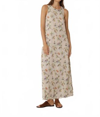 Indi & Cold Vestido Maxi Dress In Beige