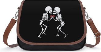 Generic Skeletons Lover Fashion Womens Crossbody Bags Novelty Handbag Shoulder Bag Purse