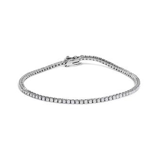 House of Brilliance 14K White Gold Classic 1 1/2 Cttw Diamond Tennis Bracelet