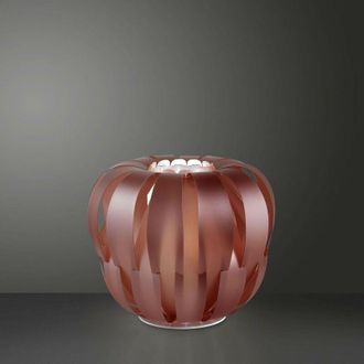 Linea Zero L&aacute;mpara De Pie En Metal Rosa En Metal Blanco Cm. 60x55h