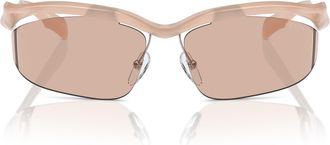 Prada 0pr A25s Semi-Rimless Sunglasses