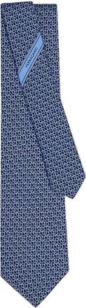 Ferragamo Blue Printed Tie
