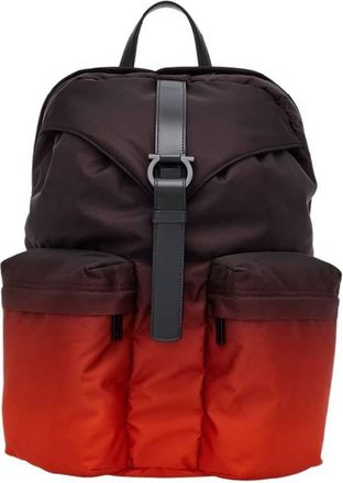Ferragamo Adjustable Strap Gancio Backpack