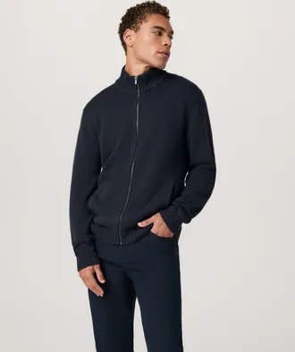 Vuori Clothing Denver Full Zip Sweater | Navy | Medium