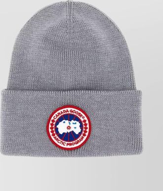 Canada Goose wool arctic beanie hat with folded cuff