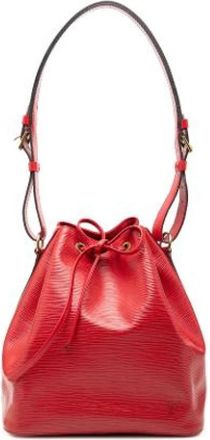 Louis Vuitton Pre-owned Petit Noe - Dames - Vintage Tas - Rood - ONE Size - Leer - Vintage