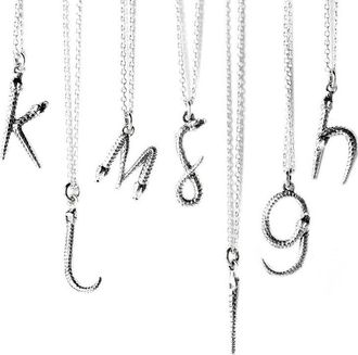 Theo Fennell Womens Alias Letter Silver Mamba Pendant Necklace