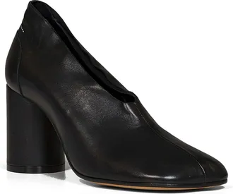 Maison Margiela Womens Pumps Nappa Leather Black Goatskin High Heel Shoes