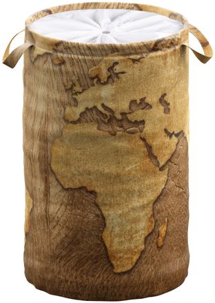 Sanilo Wäschekorb »World Map« 60 Liter, faltbar, mit Sichtschutz