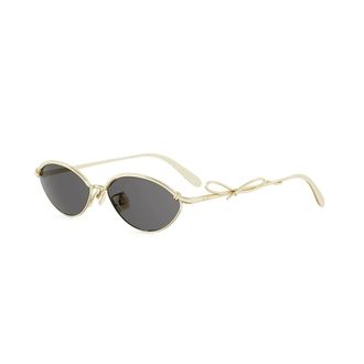 Dior Bow R1U Zonnebril - Dames - Accessoires - Geel - Maat: 55 MM