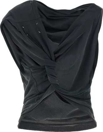 Maison Margiela Deconstructed Cotton Tunic Tunic - Gray