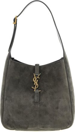 Saint Laurent Le 5 à 7 Shoulder Bags Gray
