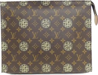 Louis Vuitton Marron Monogram Monogram Clutch Bag Pochette (Pre-Owned)