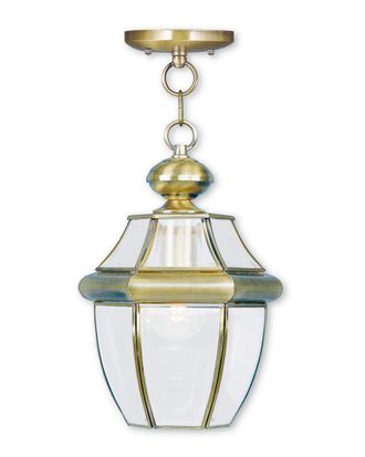 Livex Lighting Livex Monterey 1-Light Ab Outdoor Chain Lantern
