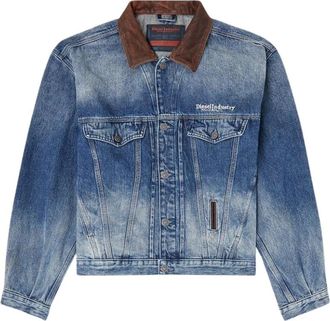 Diesel D-Denver-S1 Jacket - Heren - Spijkerjassen - Grijs - M - Katoen - Jassen