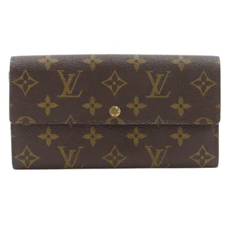 Louis Vuitton Monogram Brown Monogram Long Wallet (Bi-Fold) (Pre-Owned)