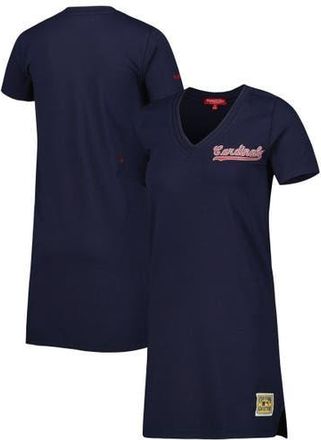 Mitchell & Ness Womens Mitchell & Ness Navy St. Louis Cardinals Cooperstown Collection V-Neck Dress at Nordstrom, Size X-Small