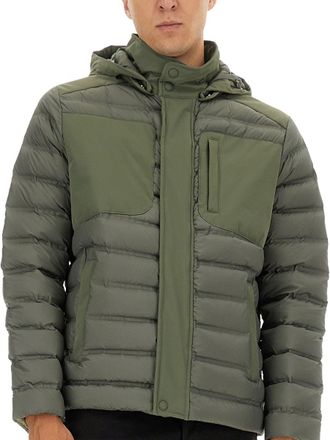 Colmar Detachable Hood Down Jacket - Green
