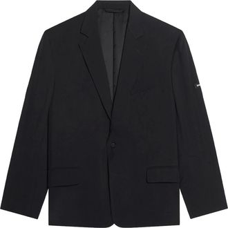 Balenciaga Blazers, female, Black, Size: S Two-Button Blazer