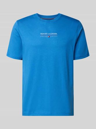 Tommy Hilfiger Regular Fit T-Shirt aus reiner Baumwolle in Royal, Gr&ouml;&szlig;e XXL