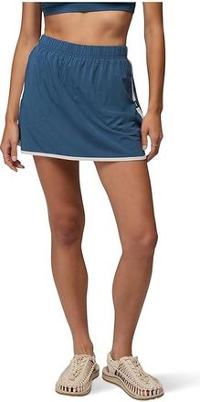 Prana Railay Scallop Skort Womens Shorts Bluff Blue : XL R, Elastane/Polyester