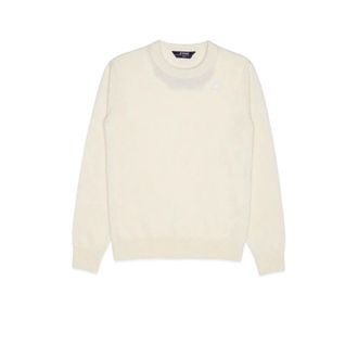 K-Way Sebastien Pullover - Heren - Truien - Wit - Maat: S Wol