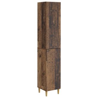 vidaXL Juego De Armarios 2 Uds. Madera Envejecida Madera De Ingenier&iacute;a Vidaxl