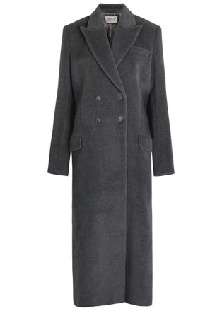 Tove Gilda Double-breasted Wool Coat - Grey - 40 (UK12 / M)