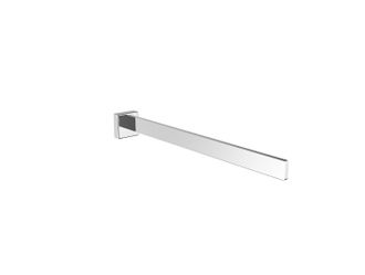 Emco Emco - Toallero Cue Cromado, 1 Brazo, R&iacute;gido, 416 Mm, 325000142