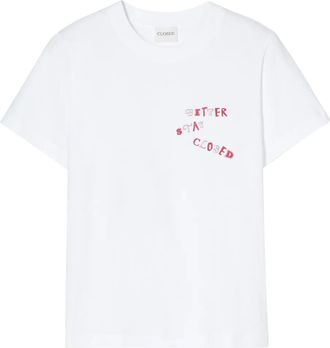 Closed T-shirt con stampa - Bianco
