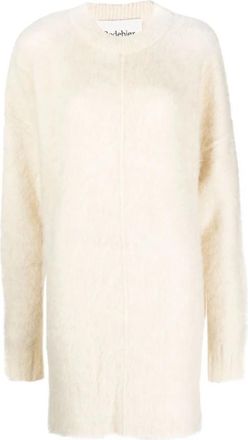 Rodebjer Mirembe Gebreide Jurk - Dames - Kleedjes - Beige - M - Wol - Kleedjes