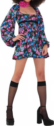 For Love & Lemons Maggie Mini Dress In Blue