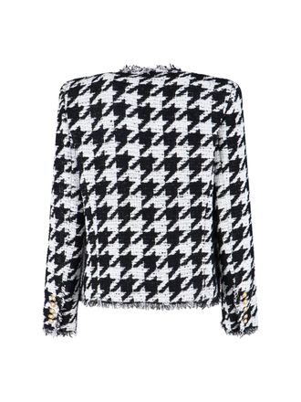 Balmain Womens Jackets Black Cotton