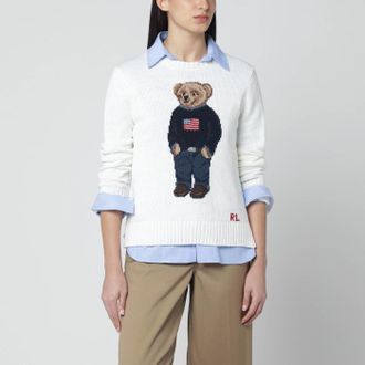 Polo Ralph Lauren Maglione Polo Bear bianco