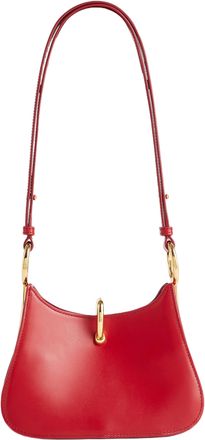 Paco Rabanne Structured Leather Shoulder Bag With Gold Ring Hardware