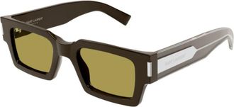 Saint Laurent SL 572 - unisex - Zonnebrillen - Bruin - 50 MM - Accessoires