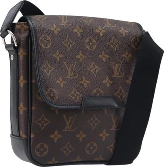 Louis Vuitton Bass Messenger Macassar Monogram Canvas Brown Canvas Handbag (Pre-Owned)