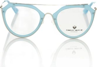 Frankie Morello Lichtblauwe Aviator Bril - Dames - Brillen - Blauw - ONE Size - Accessoires