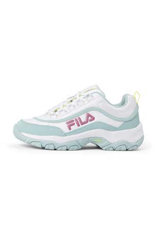 Fila Womens Strada Logo Wmn Sneaker, White Harubberor Gray, 4.5 UK
