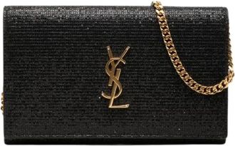 Saint Laurent Pre-owned Kate Leather Chain Bag - Dames - Vintage Schoudertas - Zwart - ONE Size - Leer - Vintage
