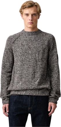 Karl Lagerfeld Gebreide trui met ronde hals - Heren - Truien - Bruin - Maat: S Wol
