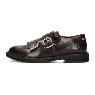 Fred De La Bretoniere Schoenen, Dames, Bruin, 38 EU, Wol, Bruine Loafers Paris Groove