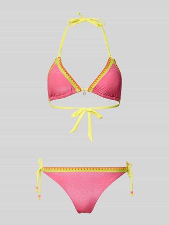 Banana Moon Banana Moon Bikini mit Ziersteinen Modell Blucostora in Pink, Gr&ouml;&szlig;e XXL