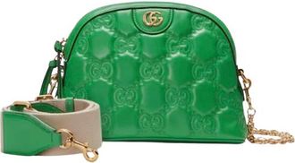 Gucci Green Leather Matelasse Bag