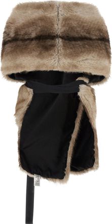Nude Eco-Fur Shawl - Beige