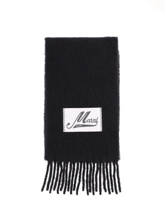 Marni Womens Scarfs Black Alpaca