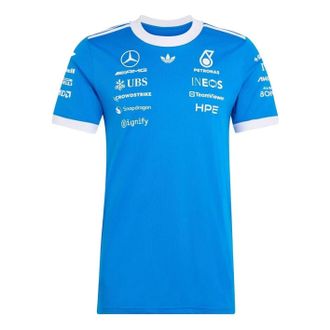 adidas x Mercedes AMG Petronas Formula 1 Team Blue Wonder Driver Jersey Asia Sizing Blue Bird KW1660
