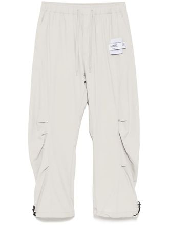 Musium Div. logo-patch trousers - men - Polyamide/Spandex/Elastane - S - Neutrals