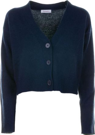 KANGRA button V-neck cardigan - women - Fabric - 40 - Blue